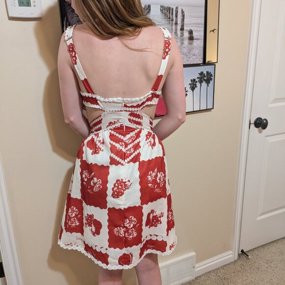 Fun, summer dress with pockets and cutouts - Picture 3 of 3